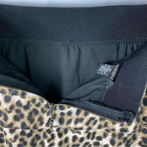 Alfani Classy Animal Ruffle Layered Tiered Cheetah Mini Skirt - Picture 8 of 12